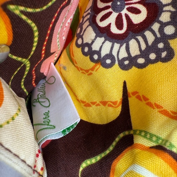 Vera Bradley Compact Taxi Wallet Clear ID Kisslock Coin Buttercup - Picture 5 of 6